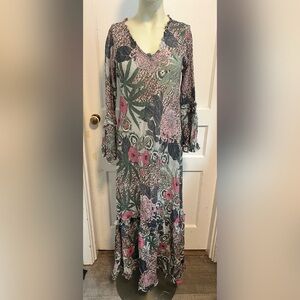 ONE SEASON
Long Poppy Beach Resort Boho Dress in Bora Bora Pink Size XS